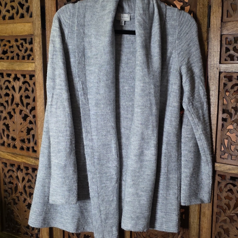 Lucky Brand Heather Gray Knit Sweater